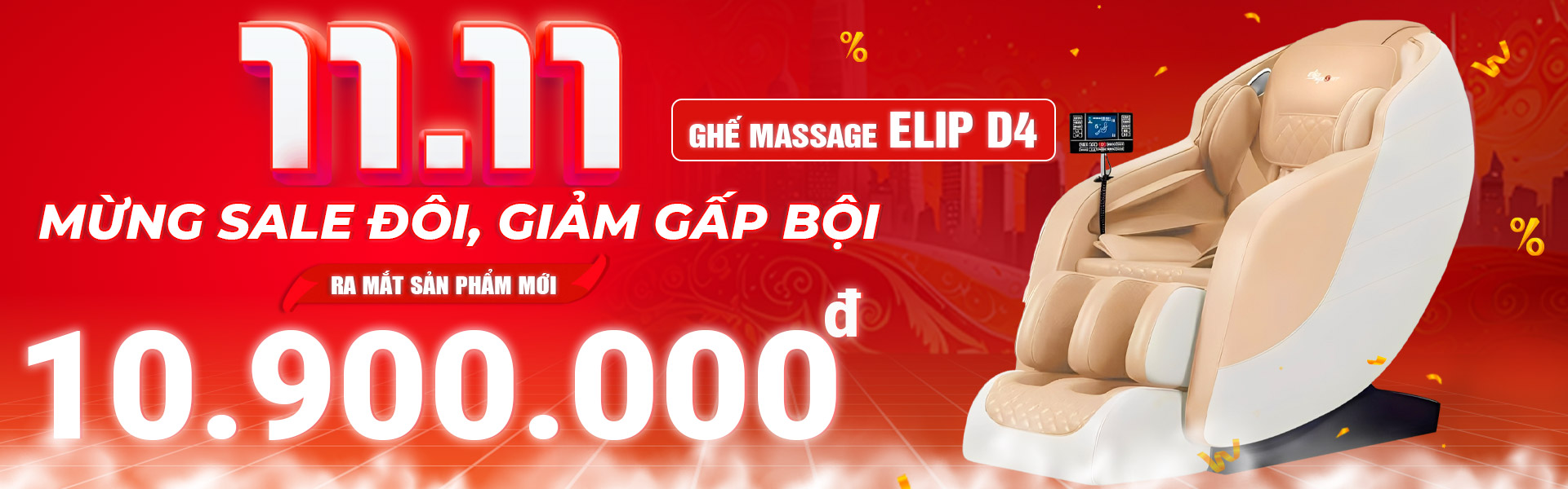 ưu đãi ghế massage elipsport