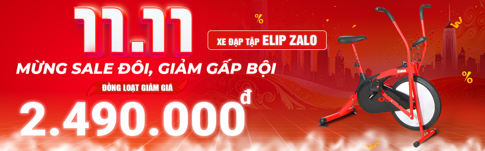 xe đạp tập deal hot 11/11