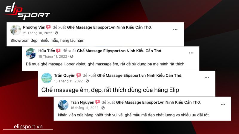 Một số đánh giá trải nghiệm từ khách hàng chia sẻ trên fanpage