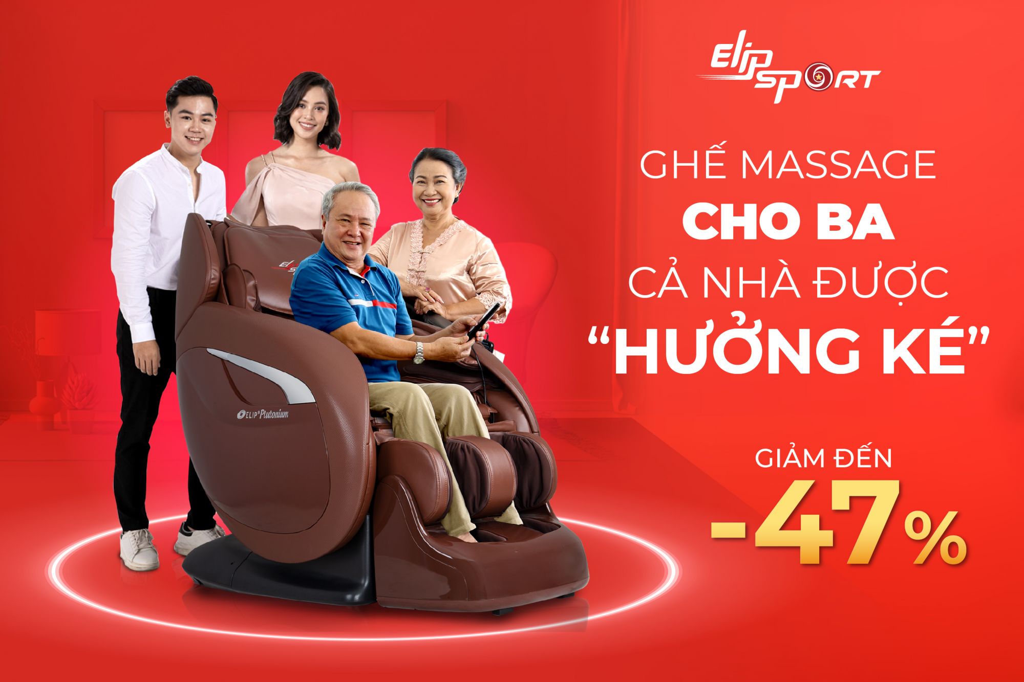 Ghế massage Elipsport sale 12.12