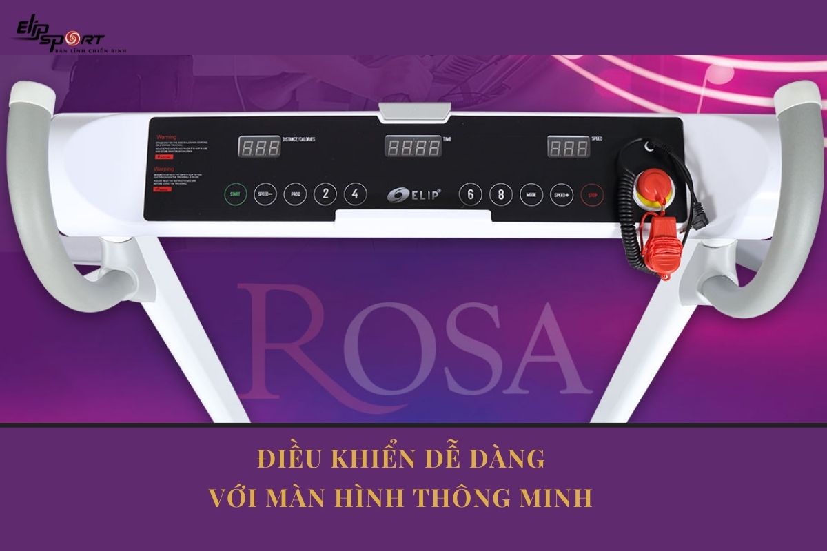 hướng dẫn sử dụng máy chạy bộ Elip Rosa