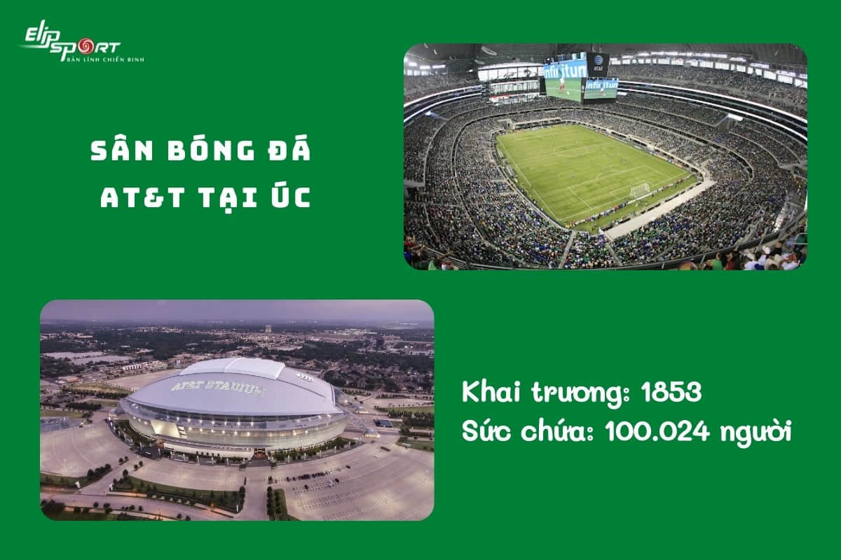 Sân vận động AT&T có mái vòm lớn nhất thế giới