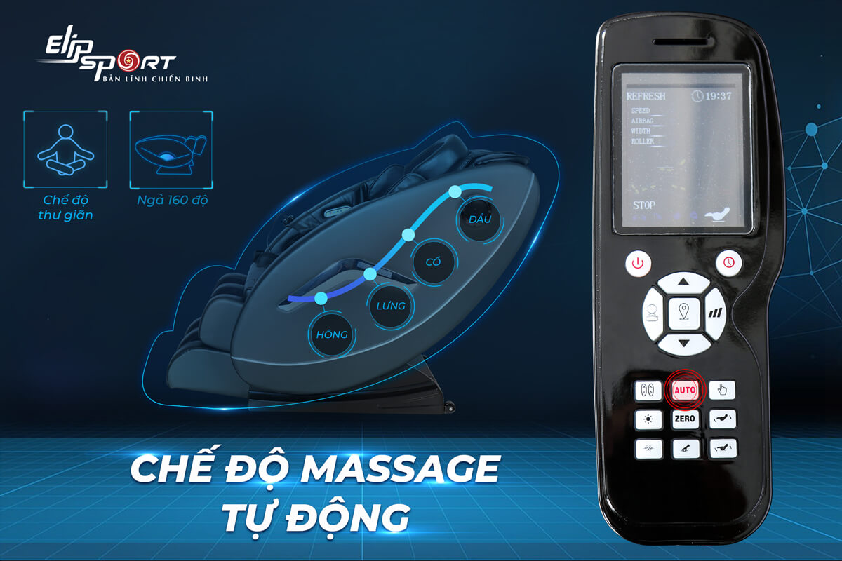 Cách sử dụng remote và các chương trình cài đặt sẵn trên ghế massage ELIP Rhodi - ảnh 3