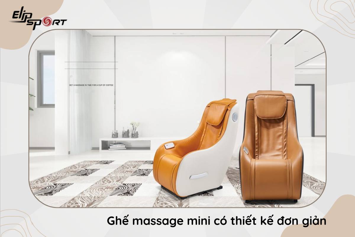 Ghế massage mini có thiết kế đơn giản