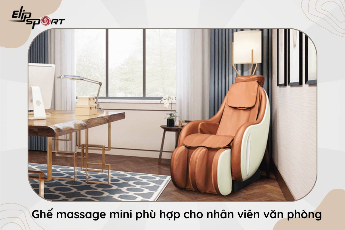 Ghế massage mini phù hợp cho nhân viên văn phòng