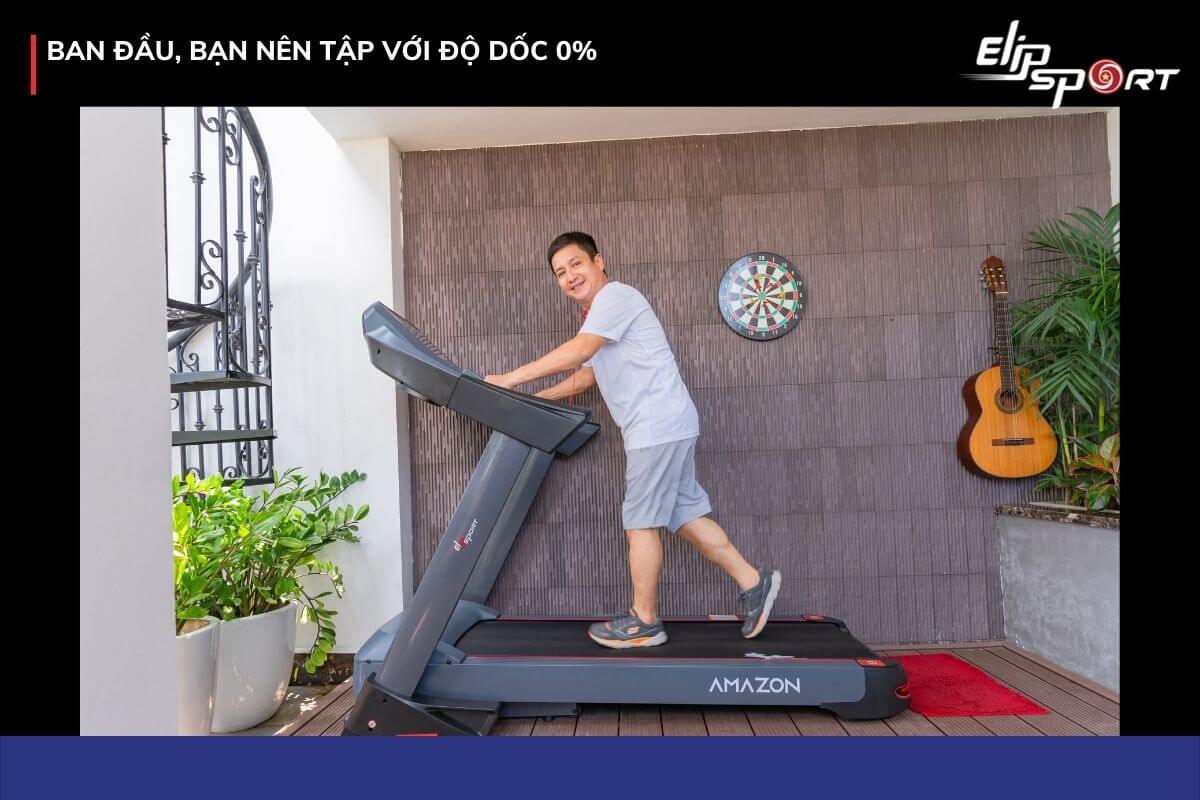 điều chỉnh độ dốc máy chạy bộ
