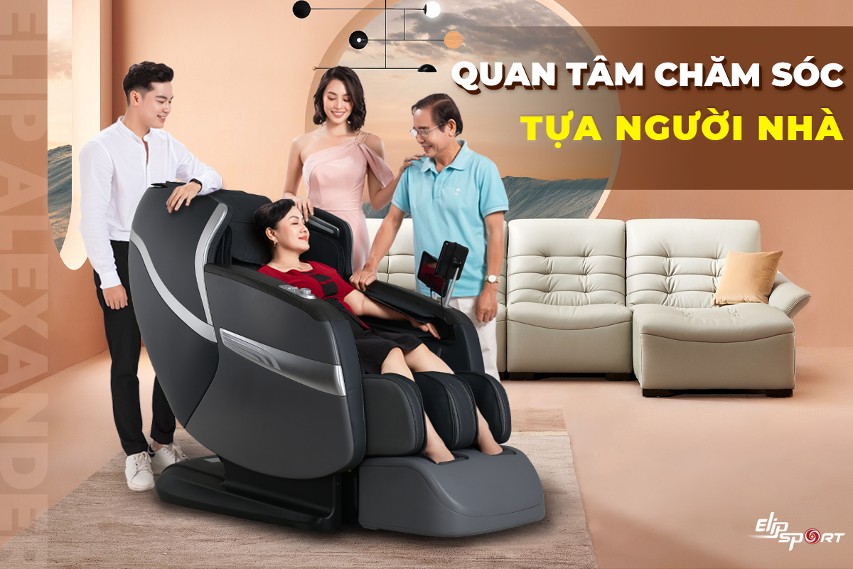 thư giãn bằng ghế massage