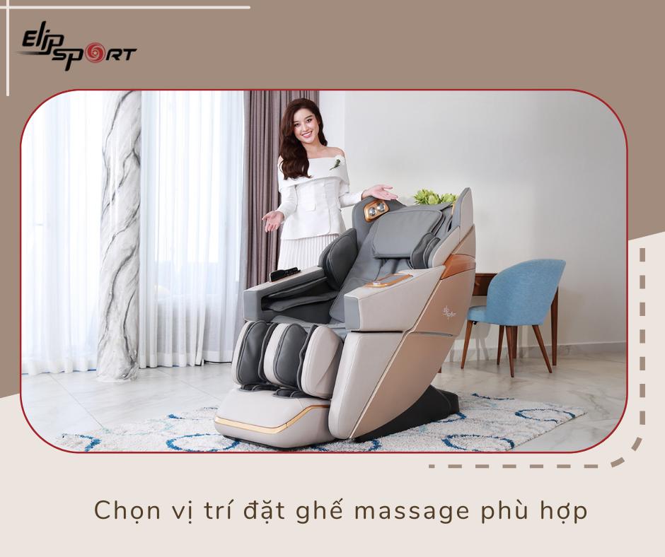 Chọn vị trí đặt ghế massage phù hợp