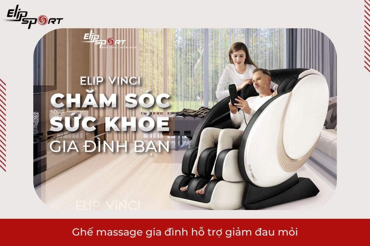Ghế massage gia đình hỗ trợ giảm đau mỏi