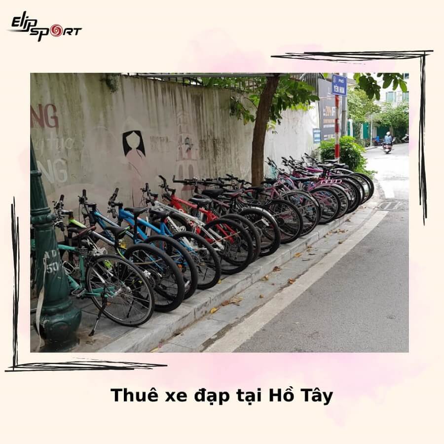 đạp xe hồ Tây