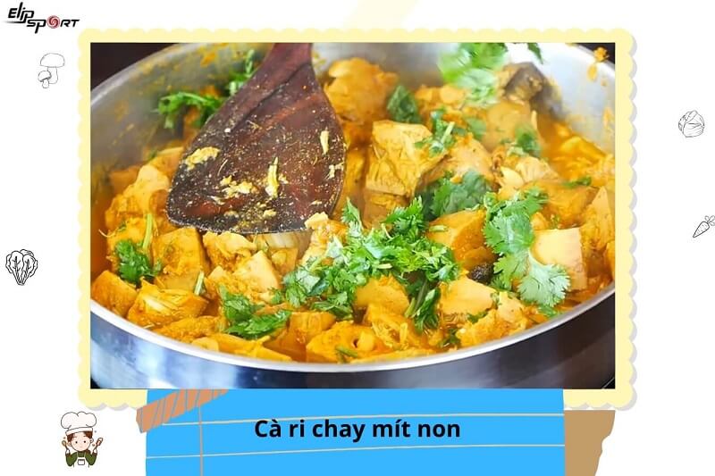 cách nấu cà ri mít non chay