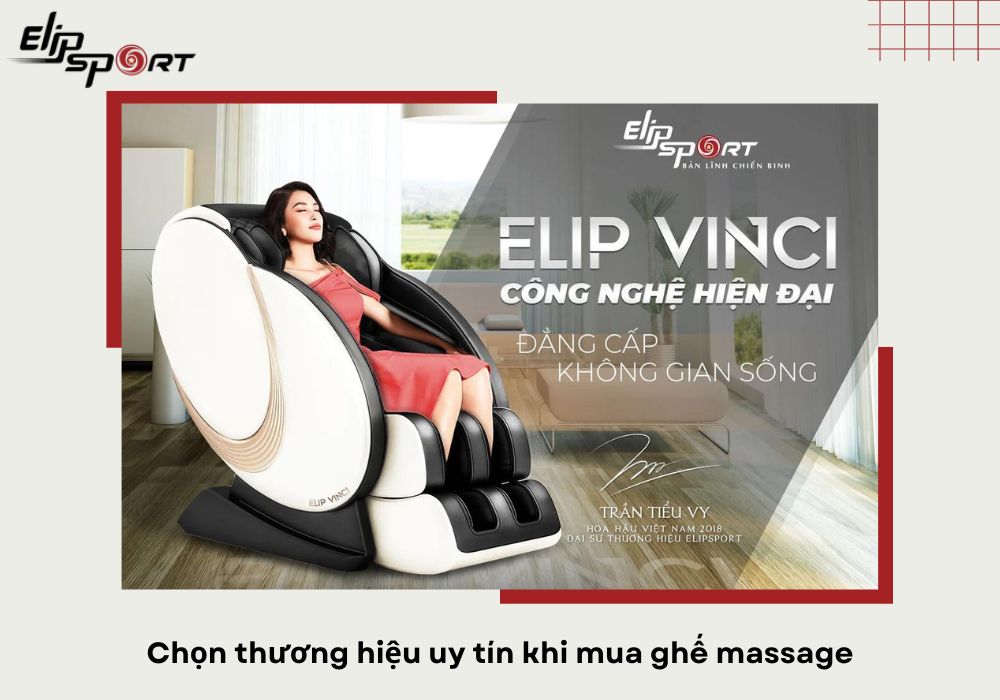 Chọn thương hiệu uy tín khi mua ghế massage