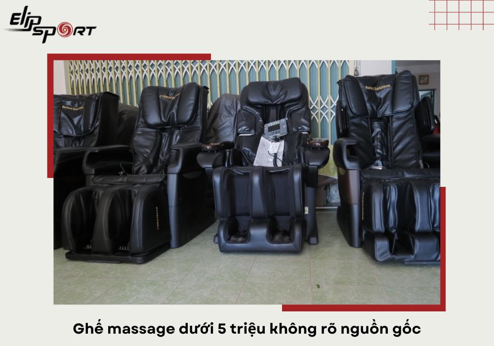 Ghế massage dưới 5 triệu không rõ nguồn gốc