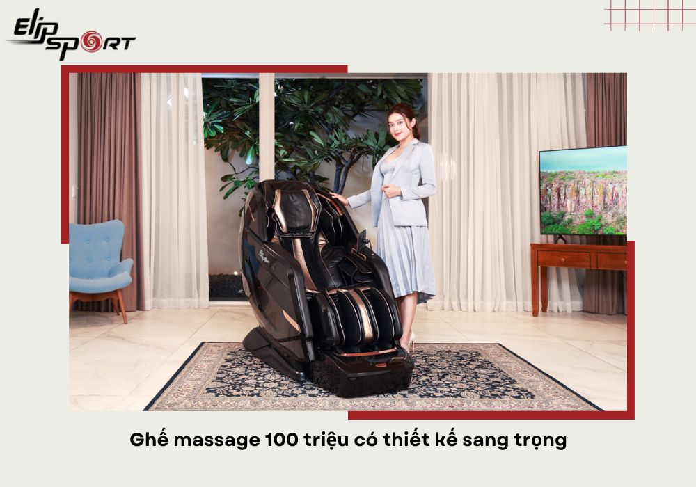 Ghế massage 100 triệu có thiết kế sang trọng