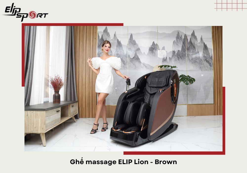 Ghế massage ELIP Lion - Brown