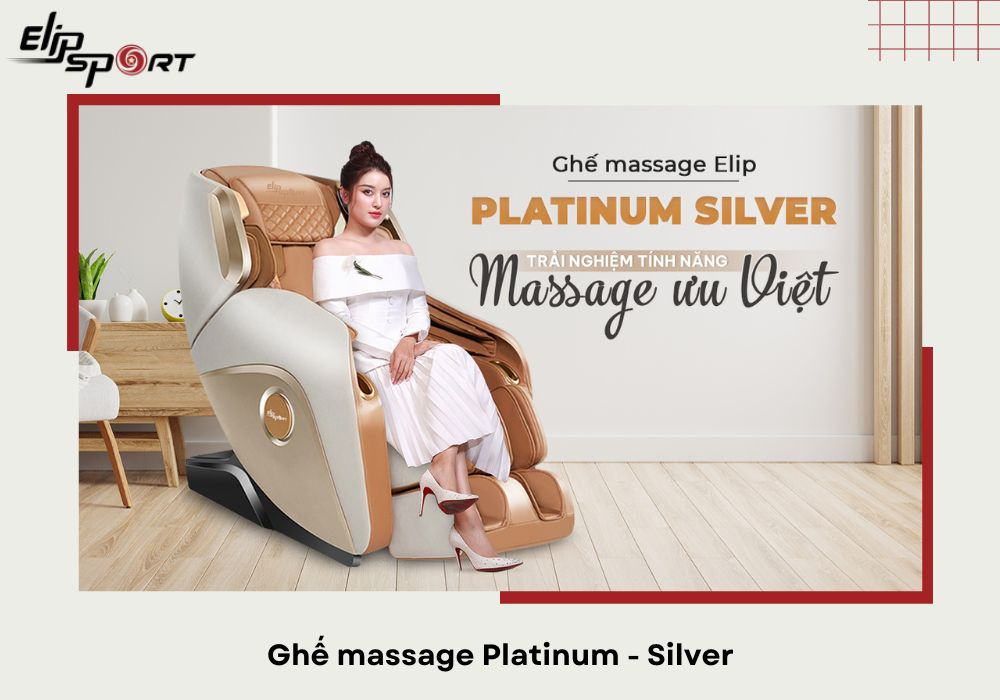 Ghế massage thương gia Platinum - Silver