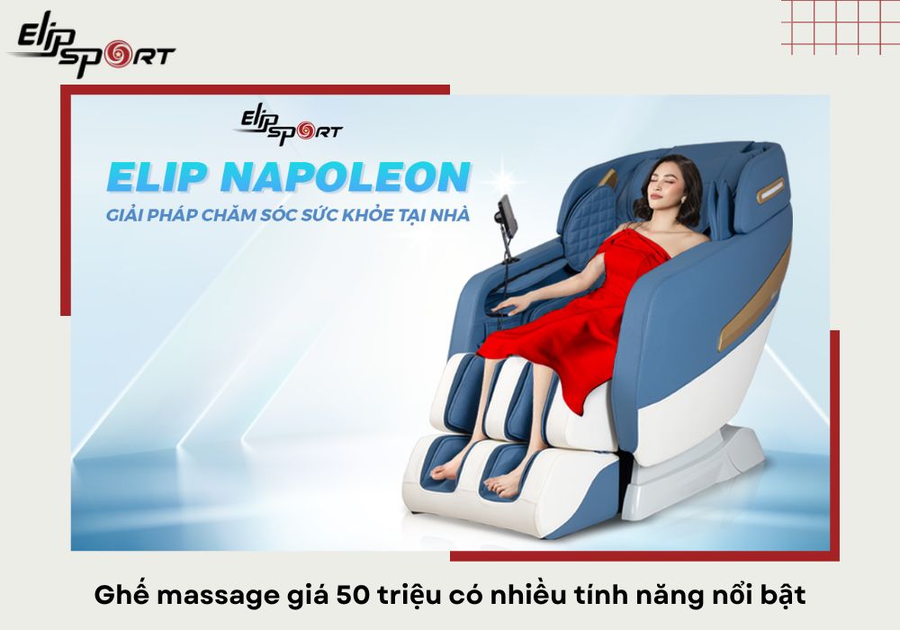 Ghế massage 50 triệu có nhiều tính năng nổi bật