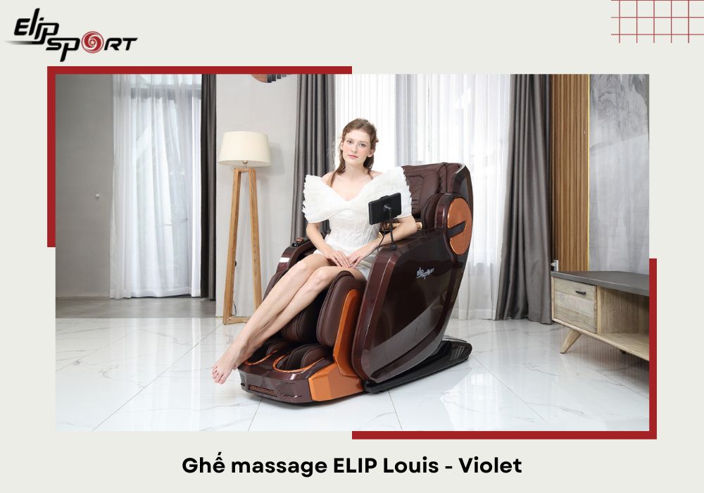 Ghế massage ELIP Louis - Violet