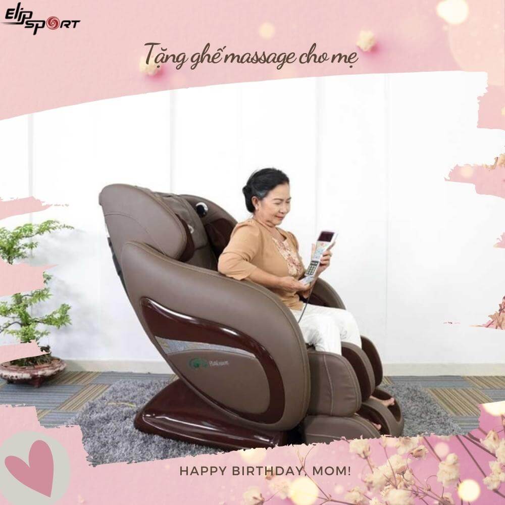 tặng quà sinh nhật cho mẹ là ghế massage