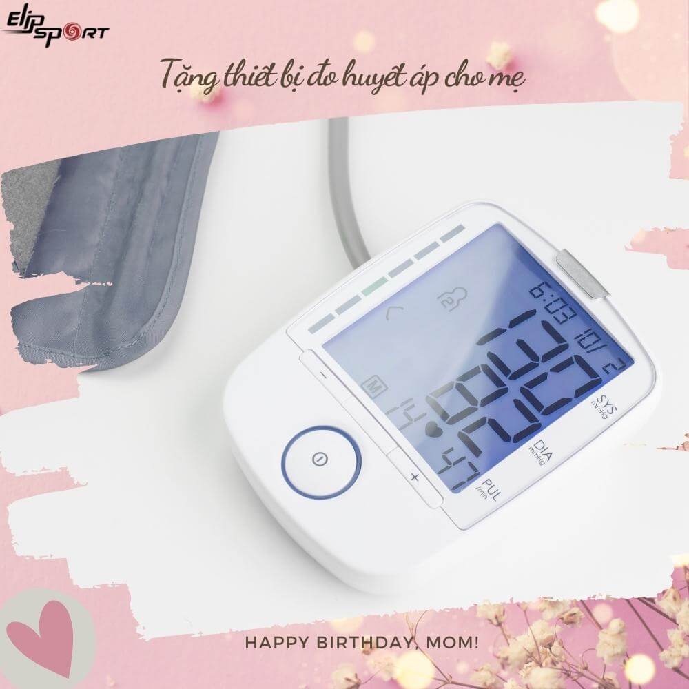 mua máy đo huyết áp làm Quà sinh nhật cho mẹ