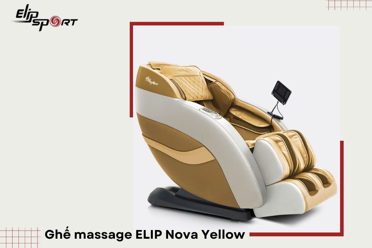 ghế massage 25 triệu ELIP Nova Yellow