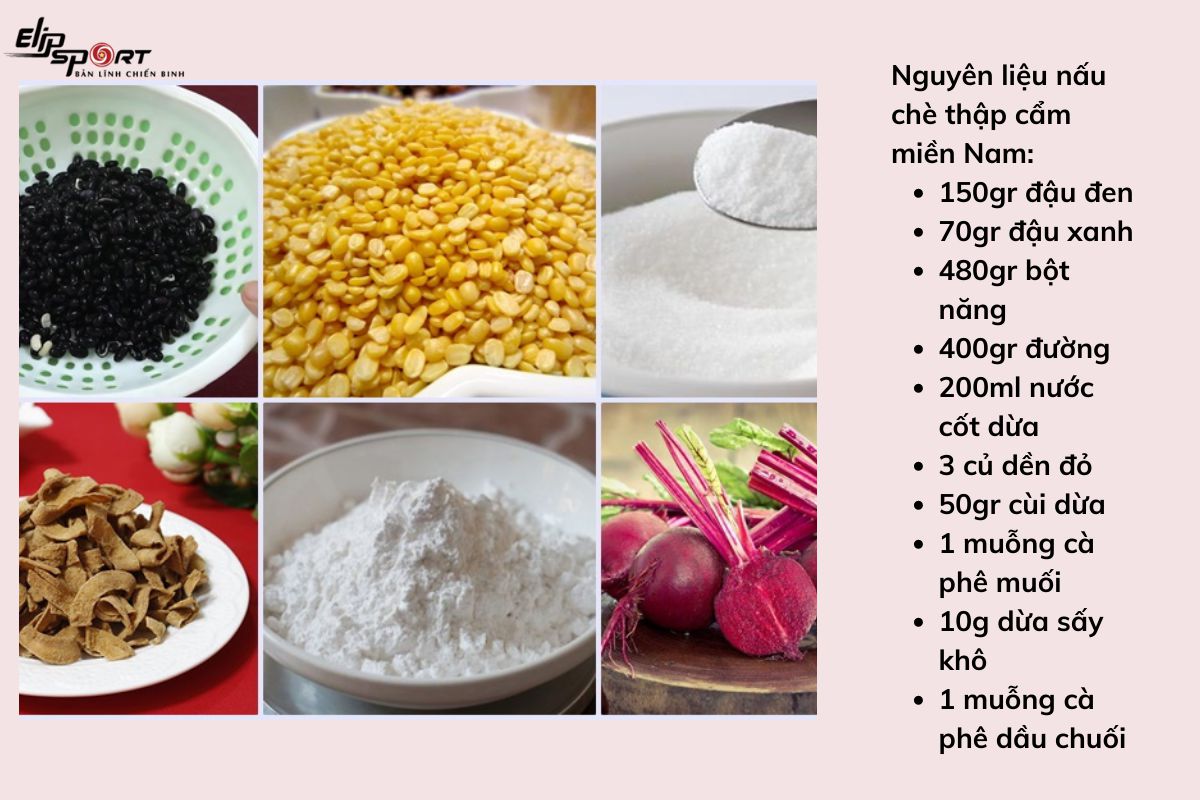 cách nấu chè thập cẩm