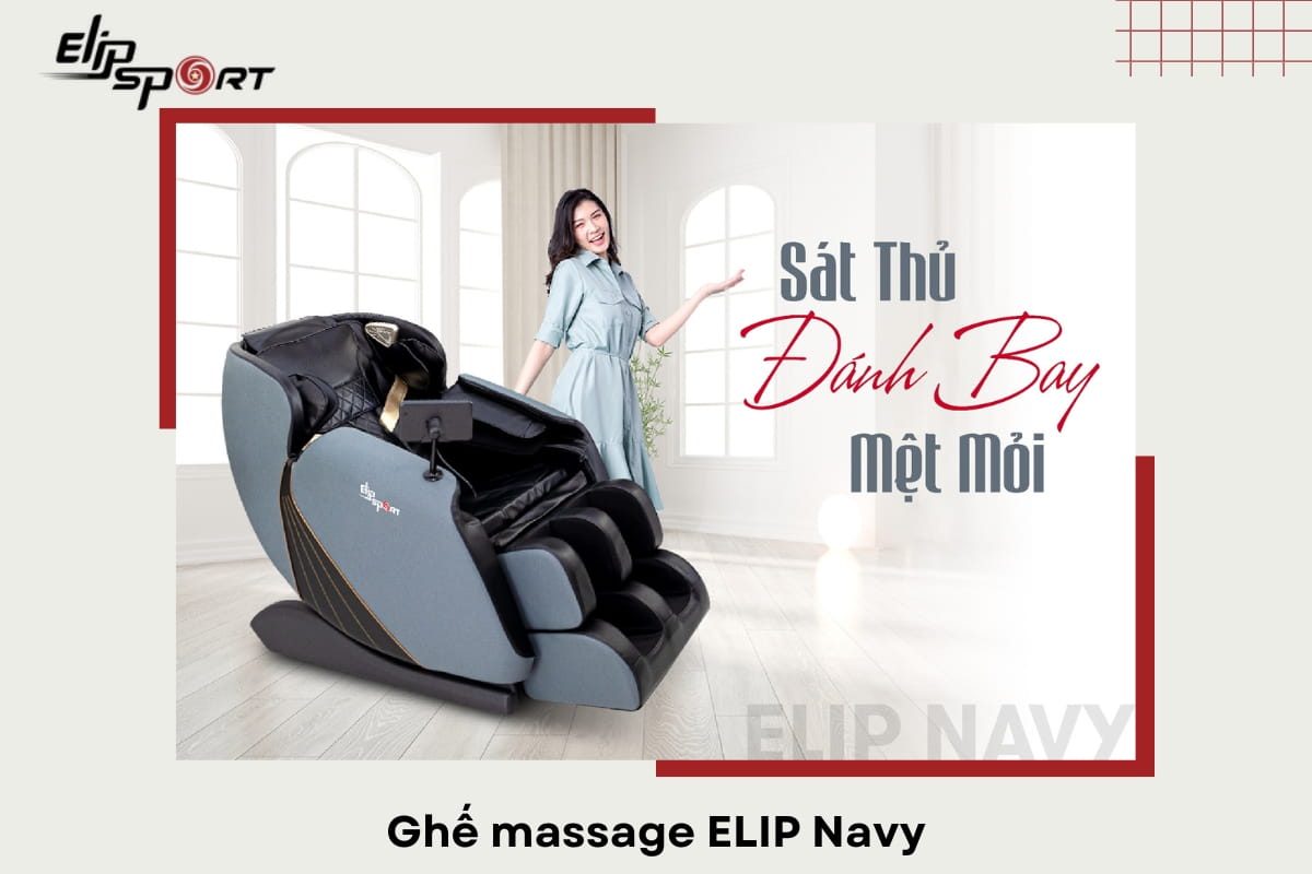 Ghế massage ELIP Navy