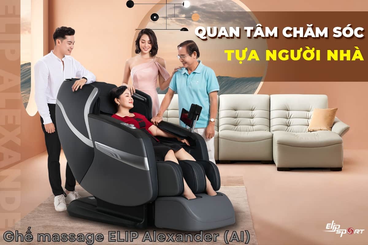 Ghế massage Alexander - Ghế massage tốt nhất cho người cao tuổi
