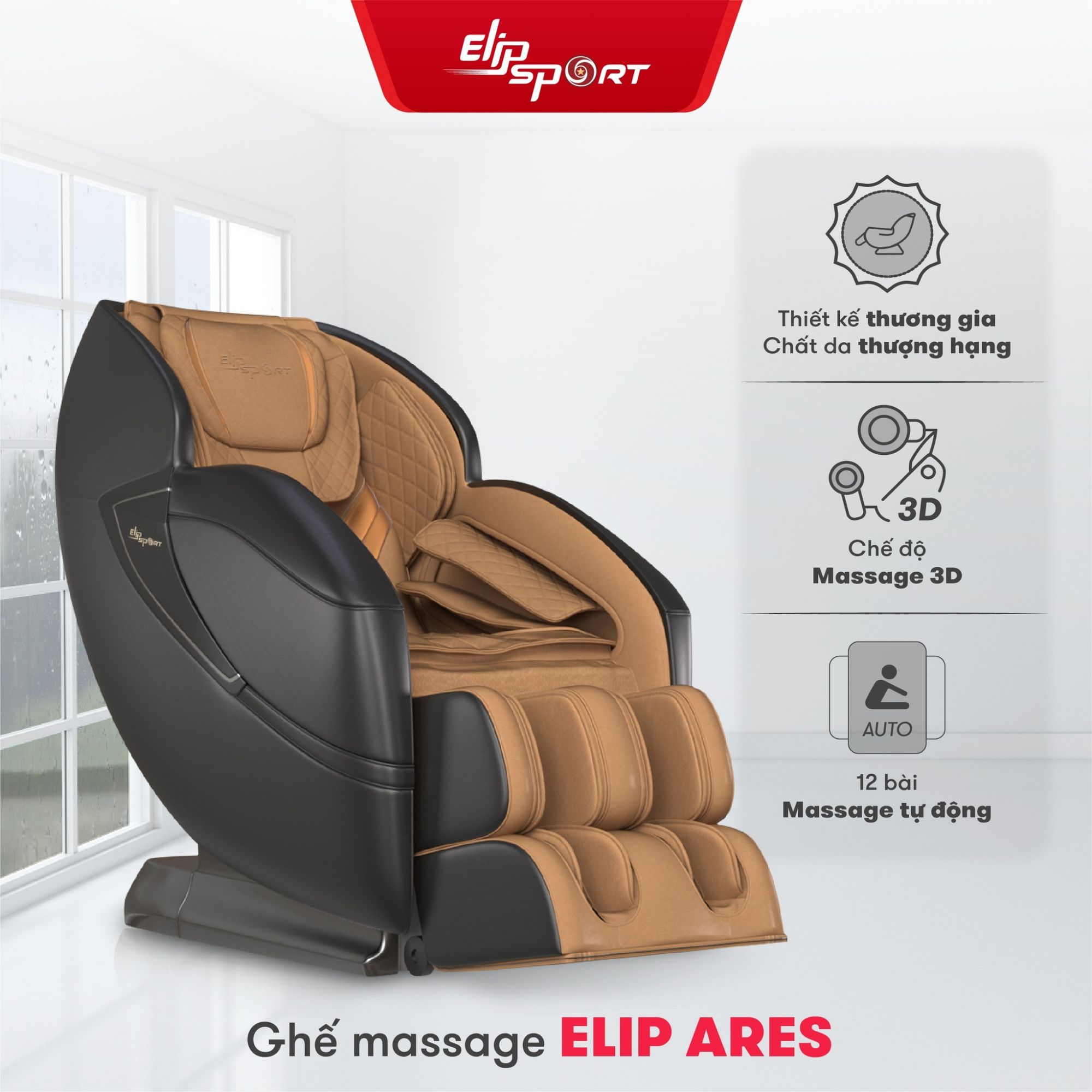 Ghế mát-xa ELIP Ares