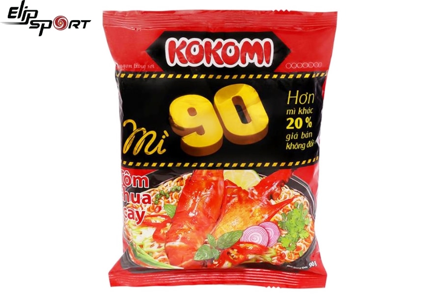 Kokomi 90 cung cấp nhiều năng lượng hơn các gói mì tôm khác