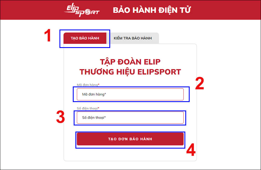 chính sách bảo hành sản phẩm tại Elipsport