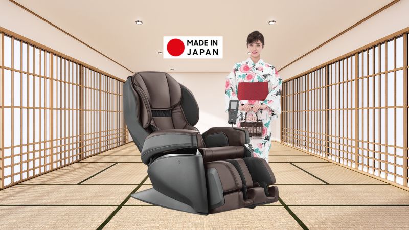 Ghế massage nội địa Nhật cao hơn nhiều so với các dòng ghế massage khác trên thị trường