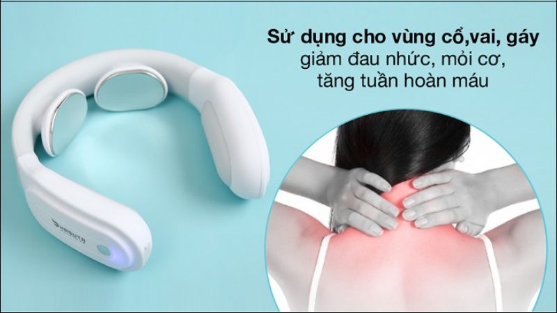 Máy massage cổ là một thiết bị giúp giảm đau, nhức mỏi ở vùng cổ, vai và gáy