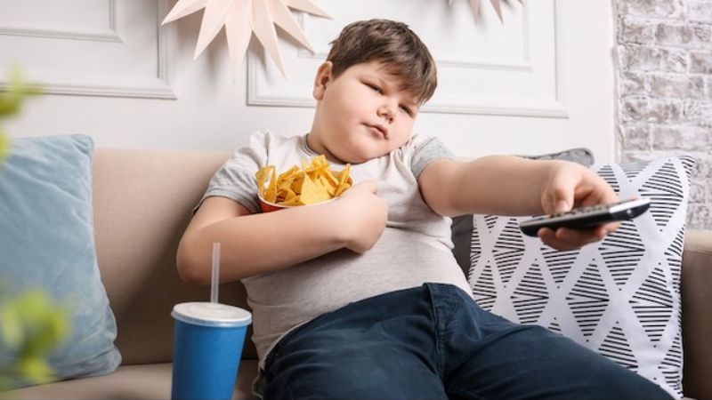 trẻ béo phì không nên ăn thịt kho tàu