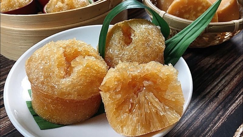 1 cái bánh bò hấp thông thường sẽ có trung bình khoảng 82,9 calo