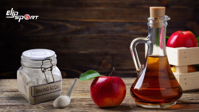 Kết hợp baking soda và giấm táo