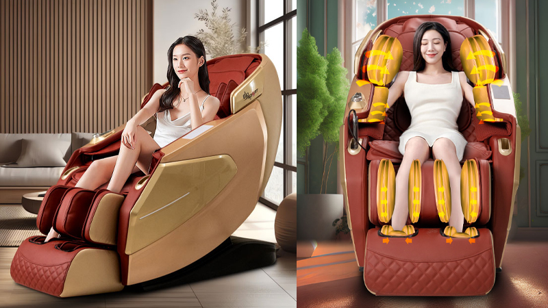 Ghế massage được thiết kế khá giống với ghế sofa