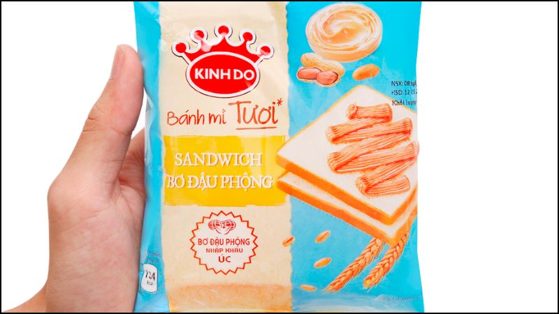 Bánh mì sandwich Kinh Đô, sản phẩm của công ty hàng đầu Việt Nam