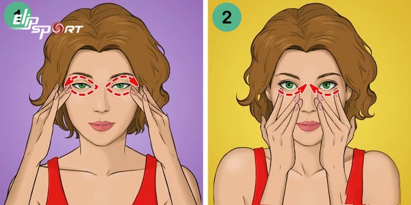 Massage khu vực xung quanh mắt