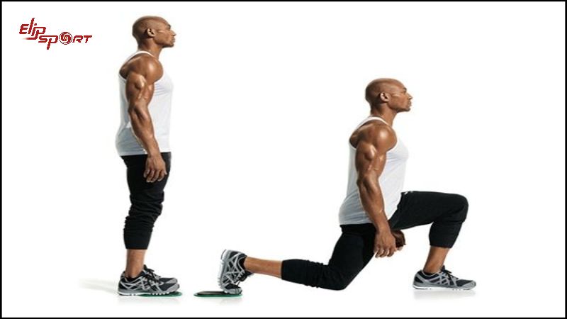 Các động tác lunges sẽ tác động vào cơ hông giúp định hình mông