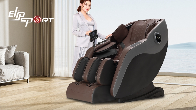 Ghế massage 4D với hệ thống 4 con lăn bằng silicon