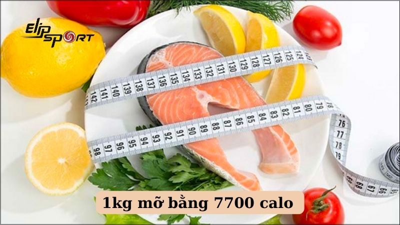 1kg sẽ được tính bằng 7700 calo