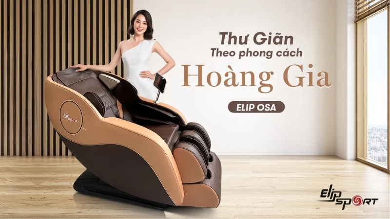 Ghế Massage ELIP Osa theo phong cách hoàng gia hiện đại