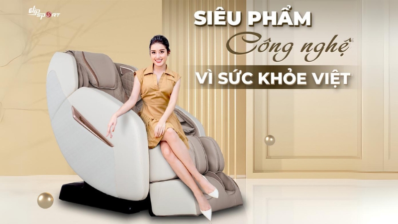 Elipsport là thương hiệu nổi tiếng trong sản xuất và kinh doanh ghế massage