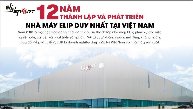 Elipsport là thương hiệu của người Việt và sản xuất tại Việt Nam