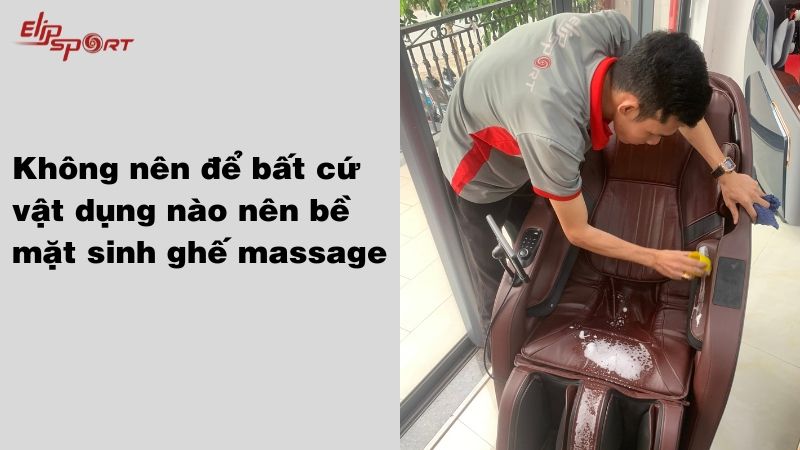 Không nên đặt các vật dụng lên ghế