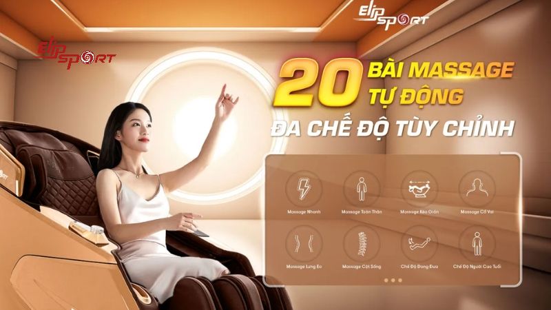 Ghế massage ELIP Black - Gold phù hợp với người mệnh Thổ