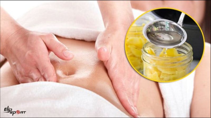 Cách massage bụng đẩy sản dịch bằng rượu gừng