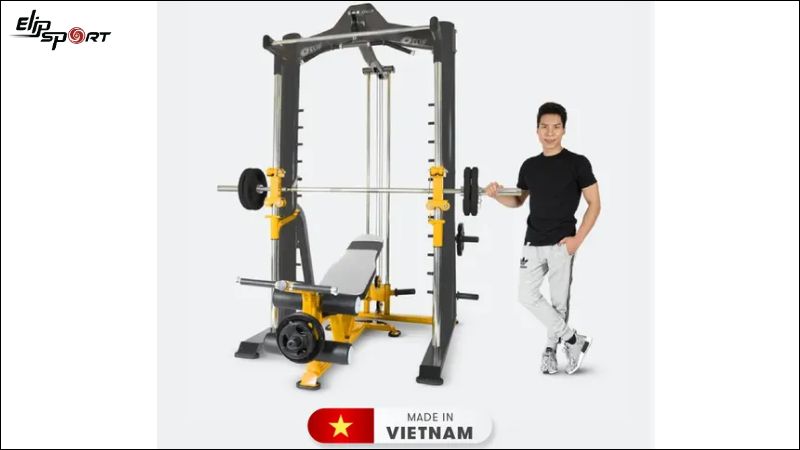 Mẫu máy tập tạ đa năng Elip iRon 10 - Yellow