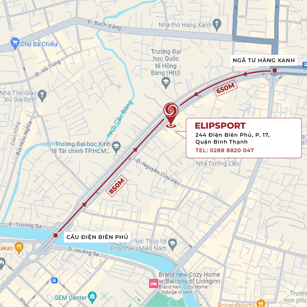 Bản đồ chi nhánh Elipsport Bình Thạnh (Điện Biên Phủ)